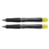 STYLO E.NOIRE/ROUGE+SURL.+MINE TRANSPARENT NOIR