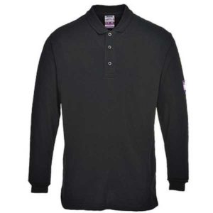 retardateur de flamme et antistatique polo manches longues