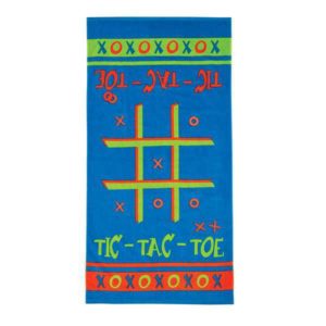 Serviette de plage jeu du Morpion