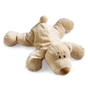 PELUCHE "CHIEN COUCHE" / 33CM