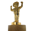 Trophée Etain Doré