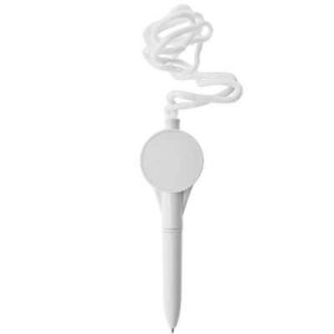 STYLO BILLE TOUR DE COU BLANC