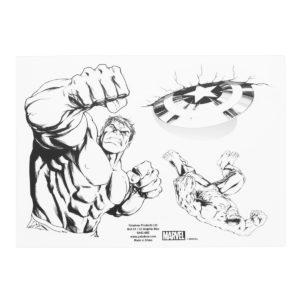 Lot de 16 Stickers Super-Heros Marvel Avengers