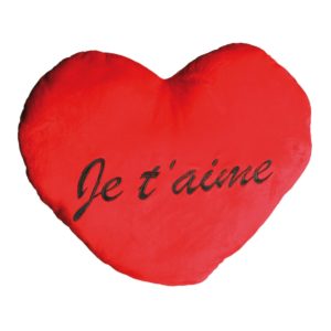 Maxi Coussin Coeur Rouge Je T'Aime XXL