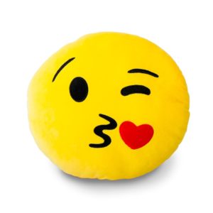 Coussin Emoticones : Coussin Emoticone Bisous