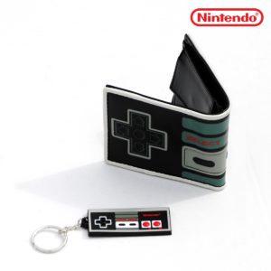 Set Manette Nes Nintendo Portefeuille et Porte-Cles