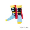 Chaussettes Thor avec Cape Marvel : Chaussettes Thor avec Cape taille 39/42