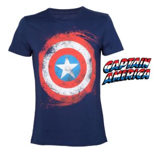 T-Shirt Logo Captain America Marvel : L
