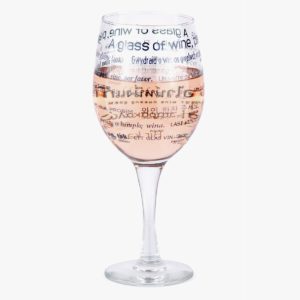 Grand Verre a Vin Multilingue