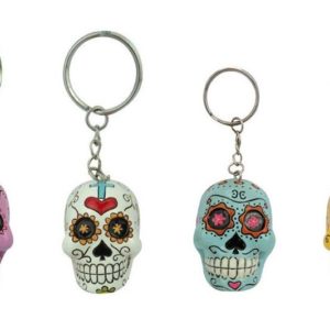 Porte-Cles Tete de Mort : Porte-Cles Tete de Mort Blanc