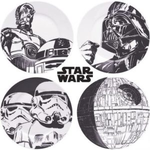 Assiettes Star Wars en Ceramique - Lot de 4