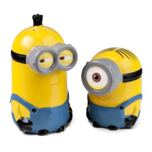 Saliere et Poivriere Les Minions en Ceramique