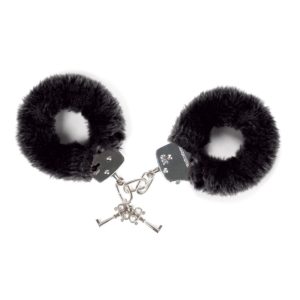 Menottes Fourrure Attach Me : Menottes Fourrure Attach Me Noires