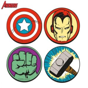 Sous-Verres Super-Heros Marvel - Lot de 4