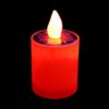 Bougie Led Solaire Rouge