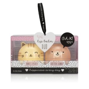 Duo de Baumes a Levres Kawaii - Chaton et Ourson