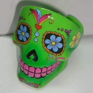 Cendrier Tete de Mort : Cendrier Tete de Mort Coloris Vert