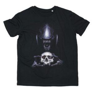 T-Shirt Alien Tete de Mort : L