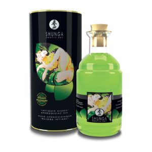 Huile de Massage Aphrodisiaque Comestible : Huile de Massage The Vert