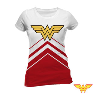 T-shirt Wonder Woman Femme Blanc : XL