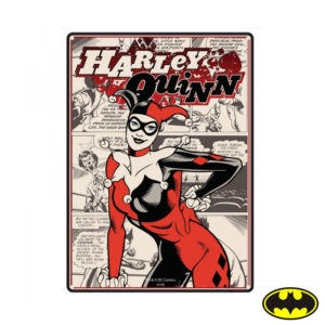 Petite Plaque Metallique Harley Quinn Comics