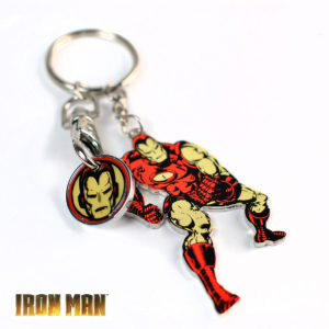 Porte-Cles Iron Man Marvel avec Jeton de Course