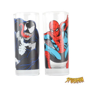 Verres Spiderman & Venom - Lot de 2