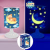 Lampe de Chevet Nounours Lune Phosphorescente