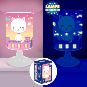 Lampe de Chevet Chat Phosphorescente
