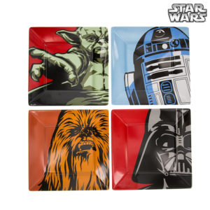 Assiettes Personnages Star Wars en Melamine - Lot de 4