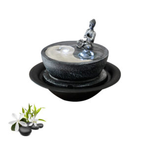 Fontaine Yin Yang avec Bouddha