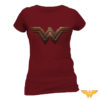 T-Shirt Wonder Woman Femme Bordeaux : S