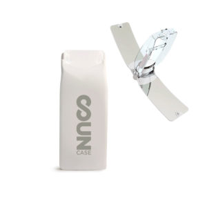 Briquet Solaire Bi-Energie : Briquet Bi-Energie Blanc