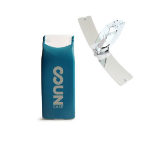 Briquet Solaire Bi-Energie : Briquet Bi-Energie Bleu