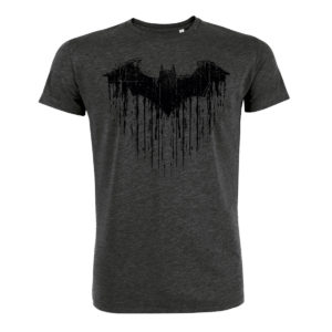 T-Shirt Batman Chauve-Souris Gris Chine : L
