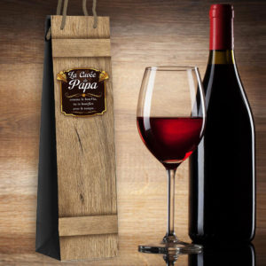 Sac Cadeau Bouteille de Vin : PAPA