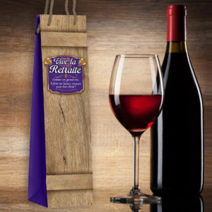 Sac Cadeau Bouteille de Vin : RETRAITE