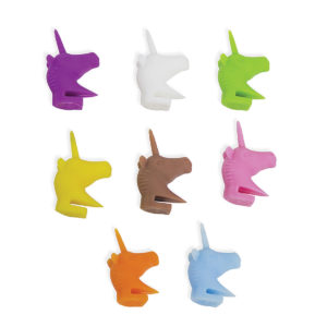 Marque-Verres Licorne en Silicone - Lot de 8