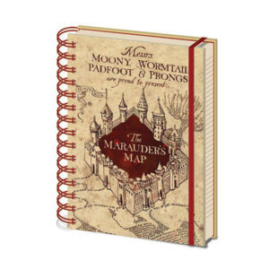 Carnet a Spirales Harry Potter Carte du Maraudeur