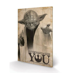 Panneau en Bois Star Wars Yoda
