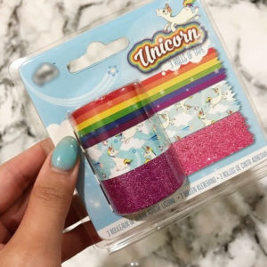 Lot de 3 rouleaux de ruban adhesif Licorne