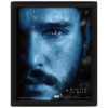Cadre Game of Thrones Effet Anime 3D Jon Snow vs Marcheur Blanc