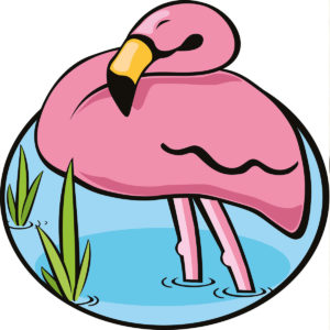 Serviette de Bain Flamant Rose