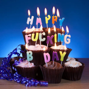Bougies Happy Fucking Birthday