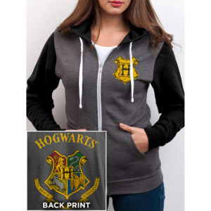 Veste Femme Harry Potter Poudlard Gris & Noir : L