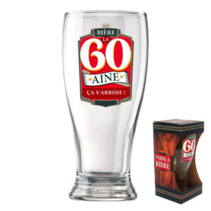 Verre a Biere Anniversaire : 60 ans