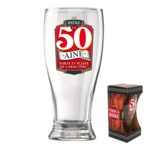 Verre a Biere Anniversaire : 50 ans