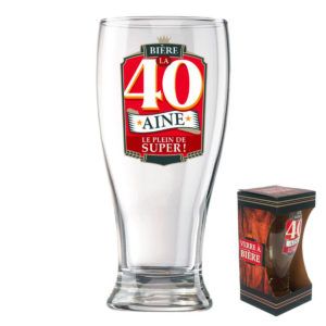 Verre a Biere Anniversaire : 40 ans
