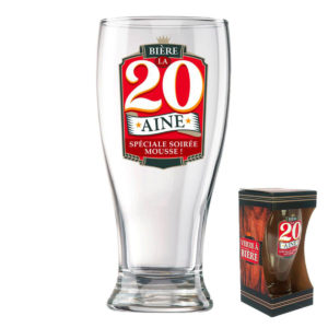 Verre a Biere Anniversaire : 20 ans