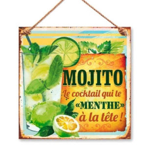 Plaque Metallique Mojito